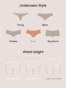 LUVLETTE Plus High-Waist Basic Briefs Waist Tummy Control Shapewear Airy Black Panty Underwear Women - Black - View 10