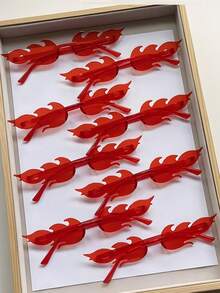 10 件装-无框派对装饰眼镜，火焰眼镜无框彩色派对装饰眼镜，无框火焰形状装饰眼镜波浪火眼镜女士男士派对用品拍照道具，春夏季度假眼镜，沙滩海滩装饰，酷炫 - 彩色 - 查看 4