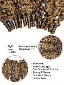 1 paquete de 27/4P cabello humano rizado birmano en rizo de pixie, cabello humano rizado birmano con puntas en espiral, extensiones de cabello humano rizado, sin procesar, de alta calidad para mujeres, de 14 a 26 pulgadas