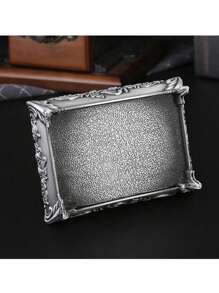 1 قطعة صندوق مجوهرات، مربع، قلب، سداسي، حاوية لتخزين الخواتم والأقراط والاكسسوارات، قطعة ديكورية بطراز قصري أوروبي رجعي