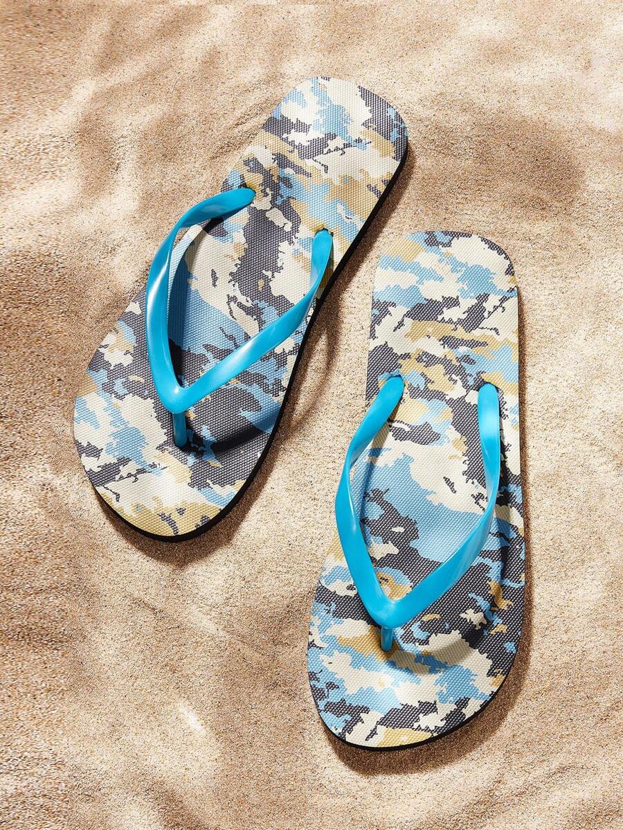 Grefit Women's Flip Flops, Comfortable Lightweight Soft Bottom Non-Slip Breathable Outdoor Casual Fashion Beach Thong Sandals - Navy Blue - View 1
