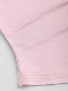 Sweetra 3件套女士休闲纯色斜肩舒适T恤套装 - 彩色 - 查看 8