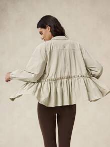 OutZeal 轻便防水立领风衣户外夹克徒步露营 - 綠色 - 查看 9