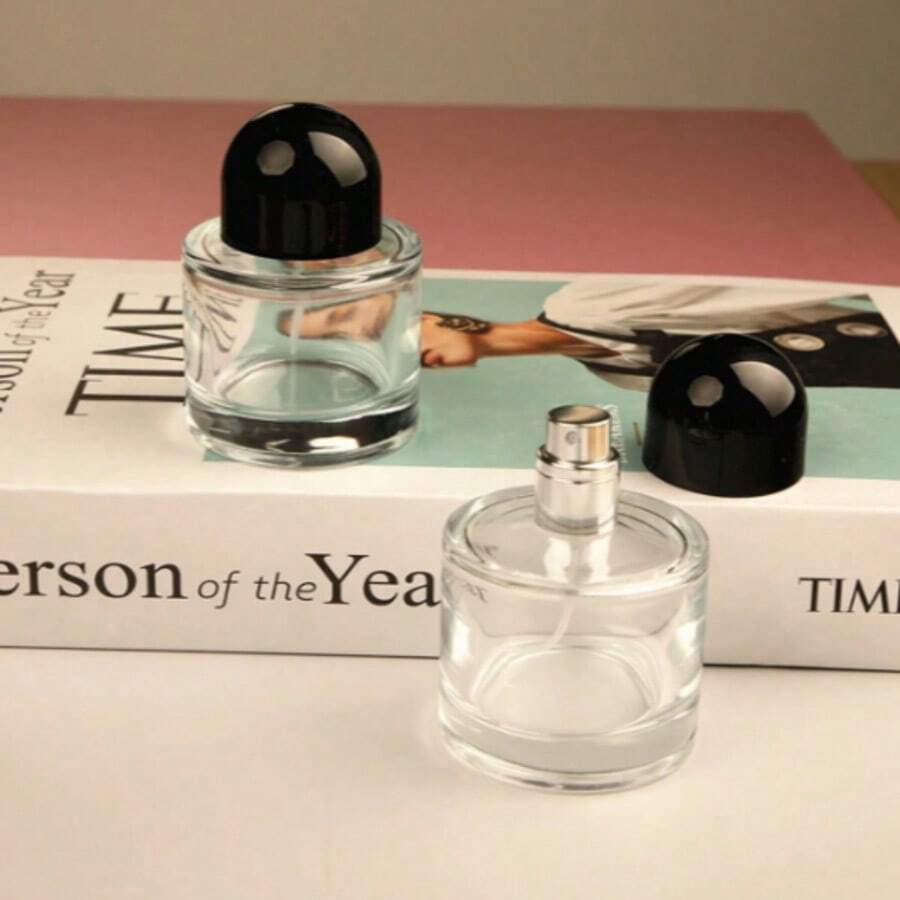 1pc 50ML Glass Perfume Bottle, Spray Bottle, High-End Split Bottle, Empty Bottle, Makeup Water, Mist, Portable Travel Press - sub-bottling - View 1