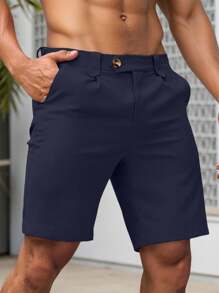 Manfinity Mode Manfinity Men Solid Slant Pocket Shorts