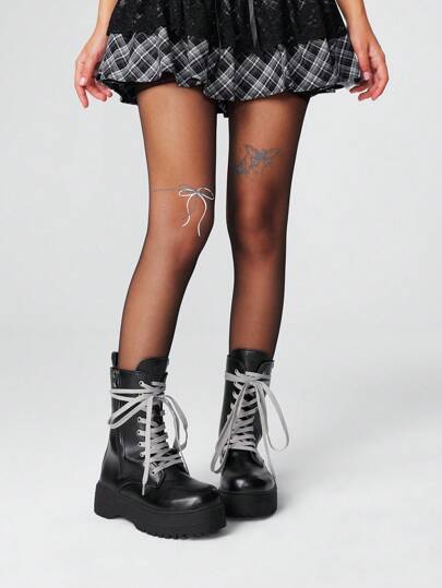 Grunge Punk Botines/Botas cortas de motociclista con plataforma, cordones y hebillas, de estilo gótico oscuro y punk para mujer