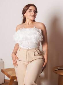 Lupita Cardoza Mono Con Escote Palabra De Honor De Encaje