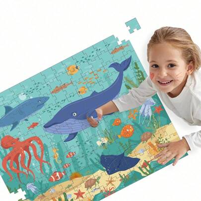 36/180pcs Children's Puzzles Toys For 3-6 6-12 Years Old, Educational Toys Early Childhood Cognitive Puzzles DIY Boys And Girls Intellectual Development Toys,Back To School,Christmas,School Bag,Gift Bag Filling Material