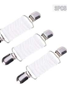 1件/2件/3件披肩夹复古欧美风格水晶毛衣夹防滑胸针围巾夹合金配饰 - 彩色 - 查看 11