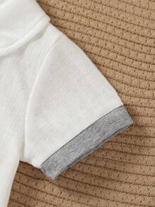 Souflis Souflis Newborn Baby Boy's Gentleman Style Bodysuit, Summer Outfit With Collar Bow Tie, Stylish For 100 Days Celebration, Neutral Baby Clothes Unisex Newborn Boy Clothes Baby Boy Outfit Baby Boy Jumpsuit Toddler And Newborn Matching Outfit 0-18M