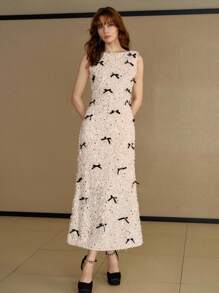 MOTF PREMIUM 优雅浪漫约会派对蝴蝶结装饰迷你连衣裙