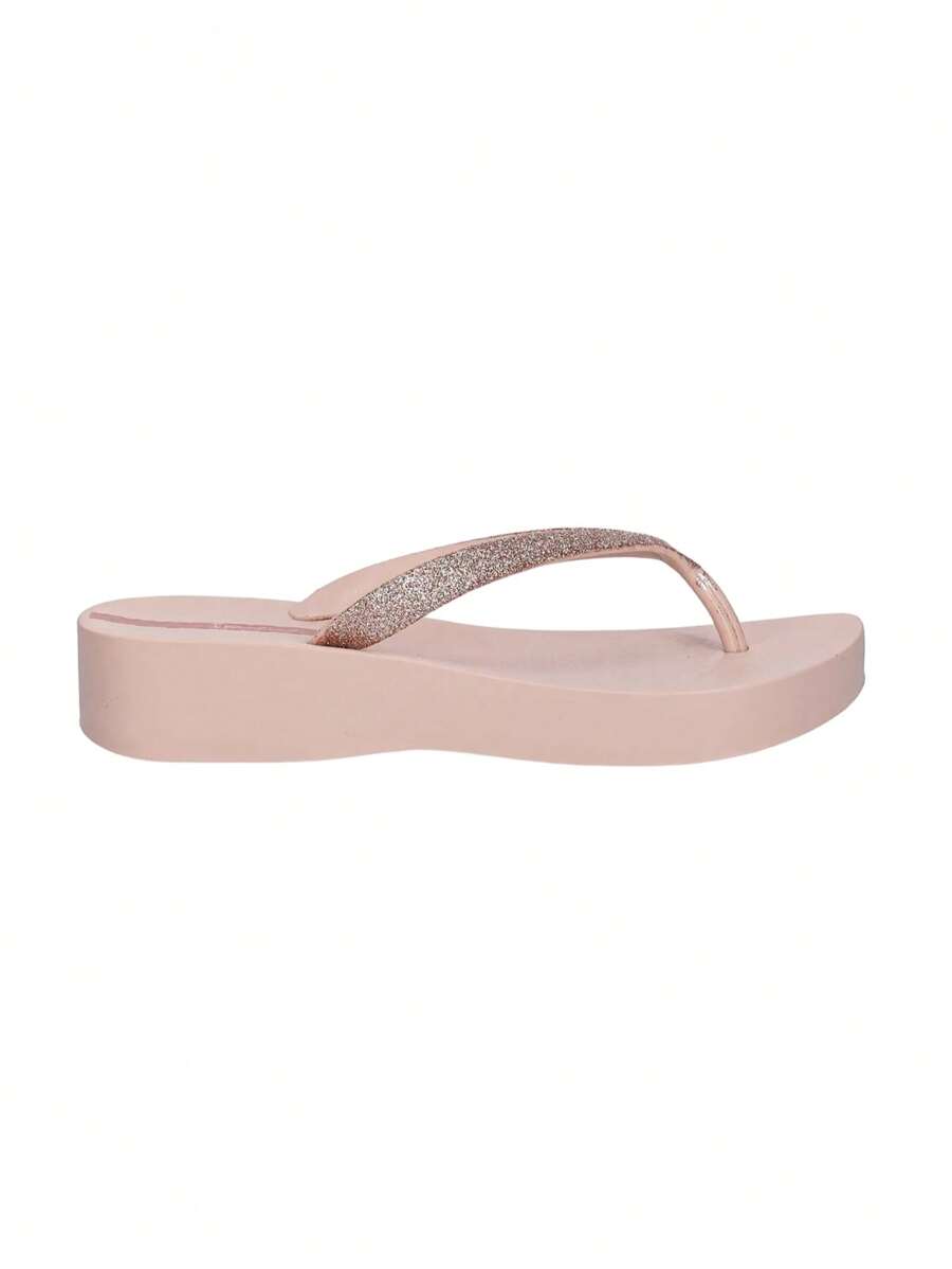 Women's Flip Flops MESH CHIC PLAT IP83386 BD733 - Pink/glitter pink - View 1
