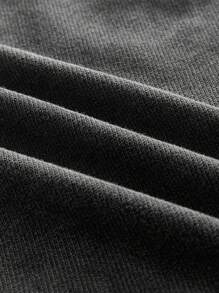 AXEPEAK 男士休闲宽松圆领短袖T恤，夏季日常穿着 - 黑色 - 查看 6