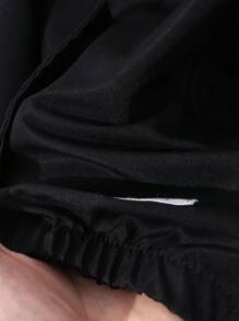 休闲连帽拉链夹克，适合青少年男孩穿着，适合上学、通勤和运动 - 黑色 - 查看 8