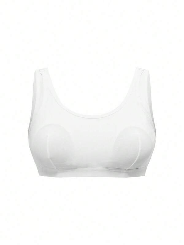 BloomMama Reggiseno senza ferretto premaman e da allattamento di taglia grande, in colore tinta unita, comodo e semplice