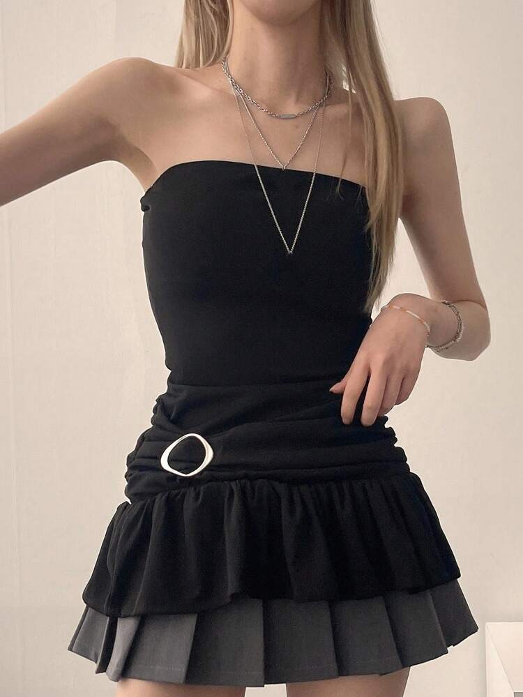Women's Casual Tight Waist Tube Top
