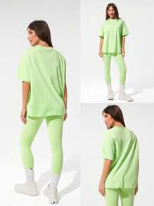 GLOWMODE Pima Cotton Unisex Short Sleeve Round Neck Oversized Tee Daily Casual Spring