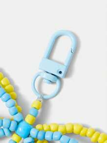 THE POWERPUFF GIRLS X SHEIN 1 件可爱泡泡图案串珠蝴蝶结卡通 3D 硅胶饰品钥匙扣、包包吊坠、汽车钥匙配件、送给朋友和家人的礼物