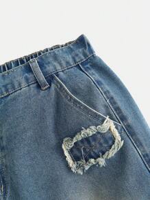 Bohemela Plus Size Casual Washed Vintage Curved Knife Type Pants Baggy Jeans Women Loose Jeans Women Denim Barrel Jeans - Blue - View 7