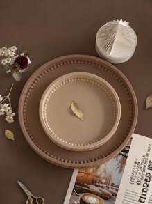 托盘模具硅胶模具适用于珠宝碗、盆、石膏、混凝土、DIY工艺品 - 树脂艺术混合形状模具套件、圆形泡泡珠托盘储物盒、环氧树脂模具、DIY香薰石膏板、硅胶模具 - 白色 - 查看 2