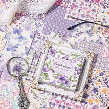 100pcs Mysterious Flower Vine Garden Hand Account Material Book Material Paper Non-Stick 100 Sheets Non-Repeated Creative Vintage Floral Decoration Stickers Non-Stick Hand Account Material Paper Tearable Writing Paper Material Paper