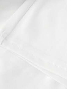 SHEIN Girlism 青少年女孩休闲混合纯色蛋糕风格裙子 - 白色 - 查看 4