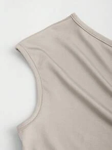 Sweetra Bộ 3 Áo thun nữ màu trơn thắt nút vai thường ngày - Nhiều màu - Xem 4