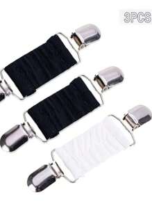 1件/2件/3件披肩夹复古欧美风格水晶毛衣夹防滑胸针围巾夹合金配饰 - 彩色 - 查看 12