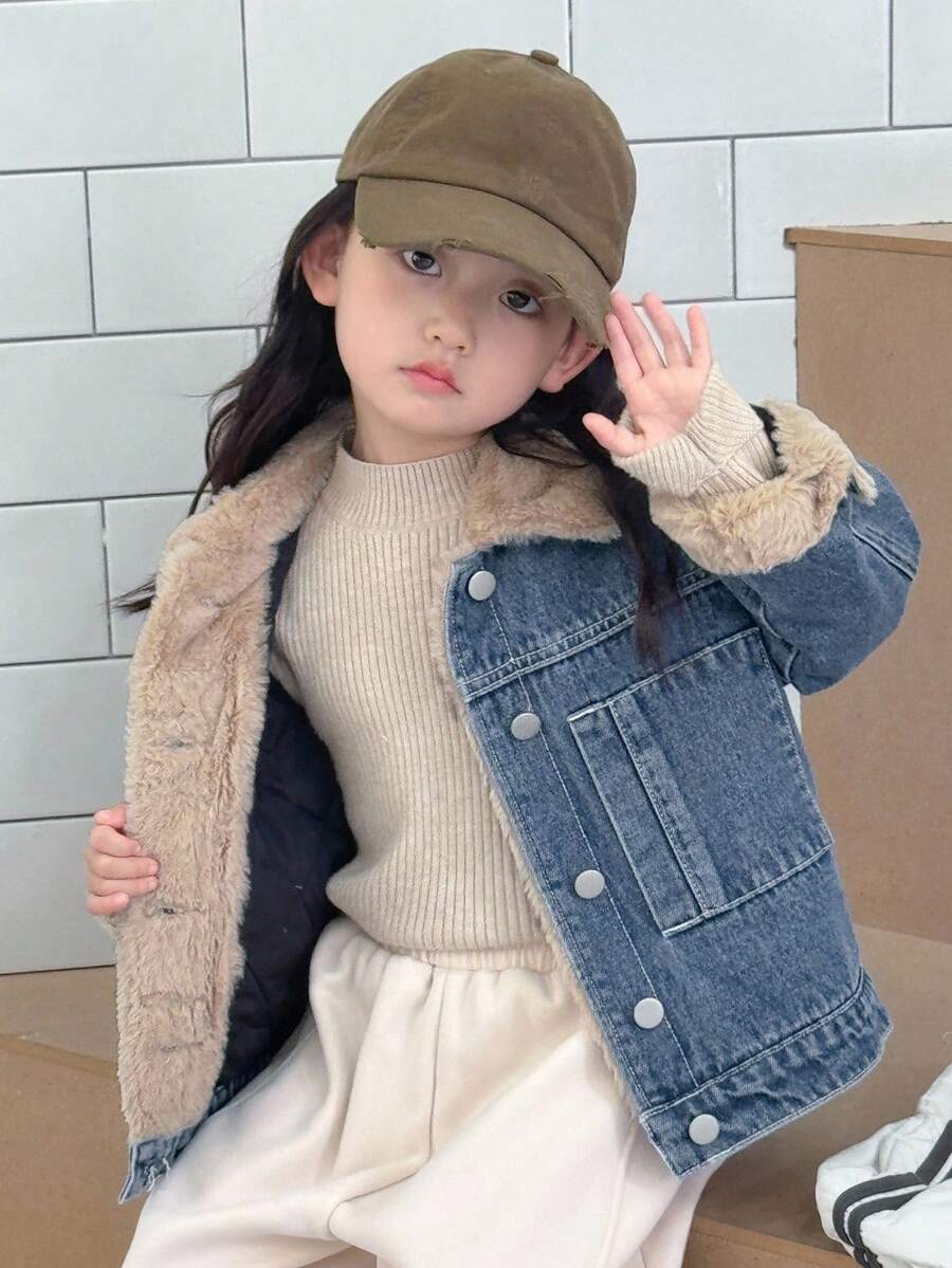 Dazy Kids Girls Padded Coat, Young Girl Fall Clothes