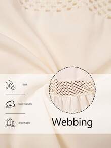 LanaWest Women's Bohemian Woven Strap Patchwork Minimalist Lace Trim Cropped Camisole And Mini Skirt Set - White - View 2