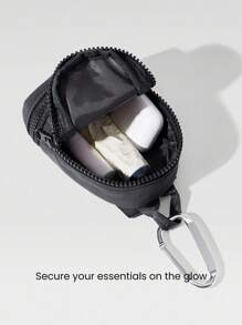 GLOWMODE 0.6L Matte Zipper Everywhere Zip Pocket Backpack Nano With Mental Clip Daily Casual Wear