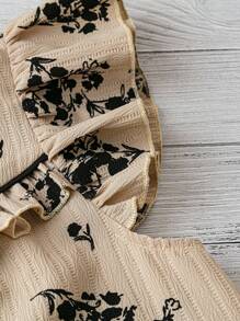 SHEIN CURVE+ Plus Size Women Woven Casual Summer Blouse