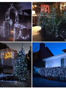 Luces solares LED para exterior, lámparas solares LED de alambre de cobre, luces solares de hadas, utilizadas para jardín/camping/boda/patio/terraza, decoración otoñal, decoración del hogar, decoración exterior