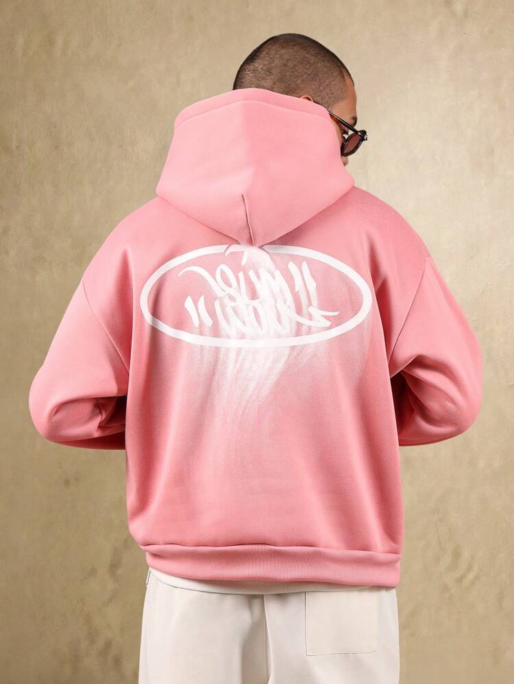 Felpa con cappuccio oversize classica con coulisse