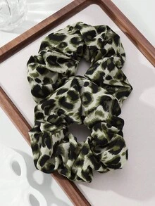 ROMWE Kawaii 2 件套复古时尚高品质豹纹发圈套装，适合女士/女孩的马尾辫发圈，是日常使用或节日的绝佳礼物 - 彩色 - 查看 6