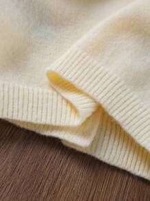 SHEIN Vintaside Kids Tween Girls' Casual Sweet Cherry Print Long Sleeve Cardigan Short Apricot Knitwear Cardigan For Tween Girls With Drop Shoulder And Fruit Pattern Cherry Cardigan Kids Girls Cherry Cardigan Kids Cardigan Cute Cardigan Girl Cardigan Tween Girls Cute Apricot Knit Cardigan With Cherry Embroidery And V Neckline Cute Embroidered Long Sleeve Cardigan In Apricot For Tween Girls With Tight Hem Tween Drop Shoulder Knit Cardigan In Short Length With Fruit Pattern And Button Front Girls Cardigan Sweater Fall Winter - Apricot - View 7