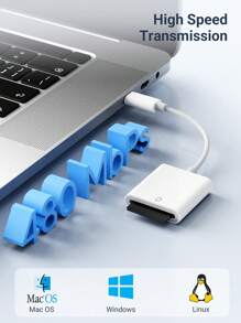Teckwe SD Card Reader For IPhone/IPad, Memory Card Reader With USB Camera Adapter Plug And Play Trail No App Required Back To School Essentials