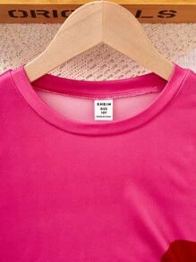 Floral Print Short Sleeve T-Shirt, Casual Drawstring Neck Pullover - Multicolor - View 8
