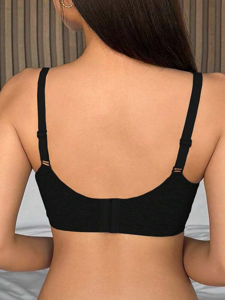 Solid Color Seamless Wireless Lightly Lined Women's Bra Lingerie For Women