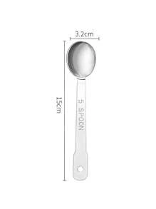 Haus Hana 1pc Stainless Steel Measuring Spoons For Milk Powder, Coffee, Seasonings - Graduated Spoons For Kitchen And Baking - Silver - View 5