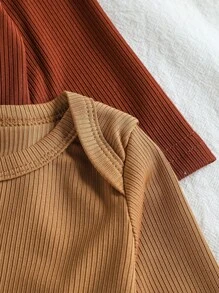 SHEIN Playful Pals 5-Piece Unisex Baby Long Sleeve Bodysuit Set, Multi-Color, Suitable For Everyday Wear, Outings, Home, Vacation, Picnics, Parties, Suitable For Spring, Summer, Autumn Seasons, Fall Clothes Winter - Multicolor - View 5