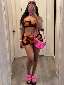 Slaydiva مجموعة قميص كروشيه وتنورة قصيرة مكونة من قطعتين، مناسبة لحفلات الموسيقى الصيفية وأعياد الميلاد وحفلات التخرج والعطلات اليومية والشاطئ والرحلات البحرية، موضة نسائية