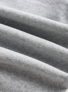 SHEIN PETITE CURVE Plus Size Solid Color Casual Sweatpants, Minimalist Style For Everyday Wear Graduation,Back To School Outfits,Graduation,Teacher Outfits For Women,Back To School, Summer Outfits For Women, Suitable For People Of Shorter Stature - Multicolor - View 4