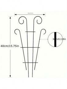 Schwarzer Metall Pflanzenstützenkäfig, Rankhilfe für Kletterpflanzen, Rankgerüst, Gitterkonstruktion, Kletterhilfe, Dekorativer Rahmen, Blumentopf Dekoration für Garten, Geschenkidee für Zuhause, Goldenes wabenförmiges Rankhilfe-Gestell für Topfpflanzen, bietet Unterstützung für Innen- und Außenblumen und Ranken, ist eine gute Hilfe für Gärten