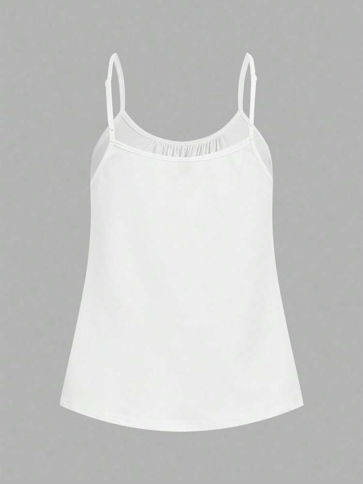 SHEIN EZwear Set de 3 piezas de tops de tirantes con pliegues y lunares para mujer, de ajuste suelto y con tirantes ajustables, apropiados para primavera/verano - Multicolor - Añade 4