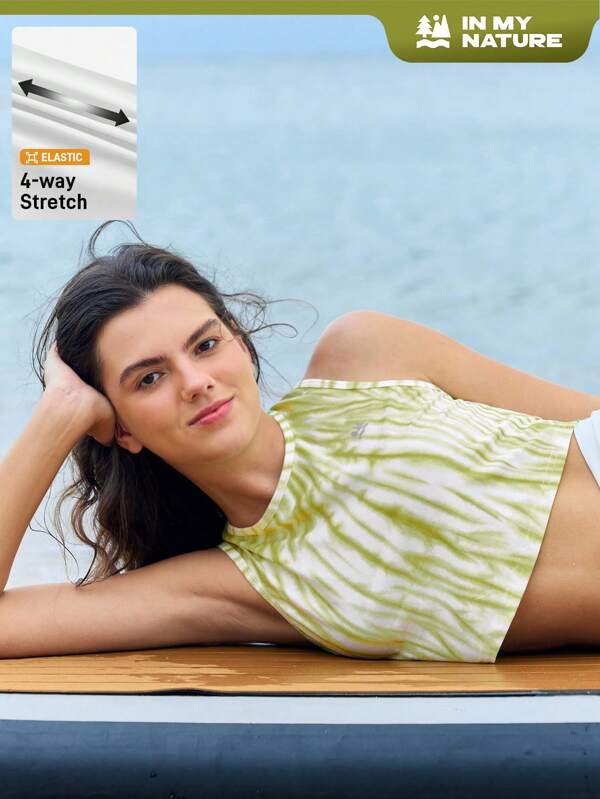 SHEIN In My Nature Maiou de alergare pentru femei, sport și yoga, care absoarbe umezeala