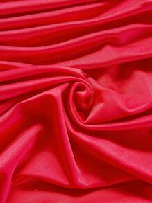 Soleia Đầm ôm sát vai hở vai dệt kim màu đỏ ngày lễ cho nữ, thiết kế hở lưng khoét sâu, thích hợp cho kỳ nghỉ, hẹn hò, trà chiều, mùa cưới, bãi biển, khu nghỉ dưỡng, phong cách Boho, lễ hội âm nhạc - Đỏ - Xem 7