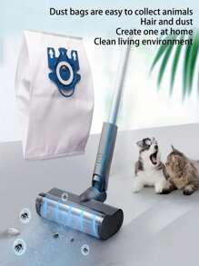 2/5/10pcs Dust Bags Compatible With Miele C1 C2 C3 C5 S Series Vacuum Cleaner - White - View 5