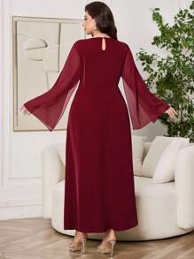 SHEIN Clasi Váy dạ hội tay bèo đính đá trang trí dự tiệc cỡ lớn thanh lịch, váy cocktail màu trơn thanh lịch cỡ lớn, váy dạ hội cỡ lớn, váy dạ hội cong thanh lịch, quần áo mùa thu cỡ lớn, trang phục mùa thu cỡ lớn, trang phục dạ hội đồng quê dự tiệc trở về trường, trang phục đồng quê cho phụ nữ, váy kín đáo cho phụ nữ, trang phục Gothic kín đáo cho phụ nữ, váy dự tiệc cưới của người giàu có, váy cho khách dự tiệc cưới, váy cho mẹ cô dâu dự tiệc cưới, váy trang trọng cho khách dự tiệc cưới, váy sinh nhật cho phụ nữ, trang phục sinh nhật, trang phục Halloween, cosplay, váy đỏ tía cỡ lớn, váy choàng cỡ lớn, váy đỏ tía cỡ lớn, quần áo mùa thu Fairycore, trang phục dự tiệc đồng quê cỡ lớn, trang phục công sở thường ngày cho phụ nữ, trang phục công sở cho phụ nữ, trang phục giáo viên nữ, trang phục Halloween thường ngày cho phụ nữ, trang phục nhà thờ, váy nhà thờ cho phụ nữ, váy cho mẹ cô dâu, trang phục Halloween, trang phục đi chơi - Đỏ - Xem 8