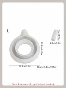 Bộ 2 Khuôn Silicon Bình Tròn DIY Đơn Giản Bình Hoa Châu Âu Khuôn Thạch Cao Trang Trí Nhà Đồ Trang Trí Khuôn Nhựa Epoxy Khuôn Đúc Thủ Công Sản Xuất - trắng - Xem 17